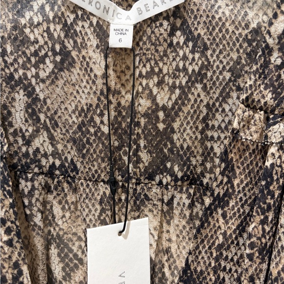 Veronica Beard Black and Gray Asymmetrical Dress - Picture 7 of 9